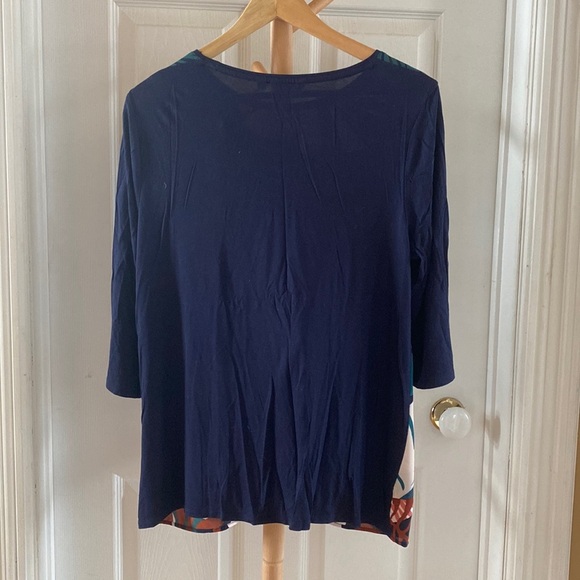 Tropical Mixed media top - Picture 2 of 7